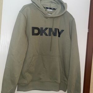 DKNY Men's Khaki Hoodie